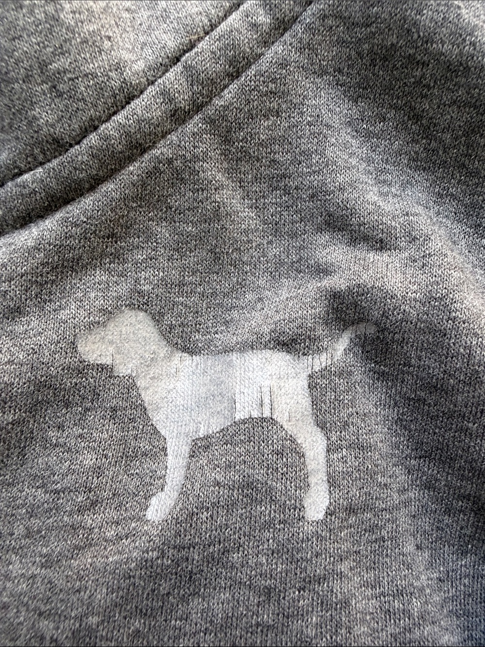 2010 PINK Victoria's Secret grey bling LOVE PINK zip up hoodie - Picture 3 of 10